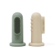 MUSHIE kūdikio dantų šepetėlis FINGER TOOTHBRUSH CAMBRIDGE BLUE/SHIFTING SAND