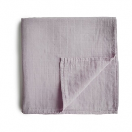 MUSHIE anklodė/ didelis merliukas kūdikiui SOFT MAUVE 120x120 cm