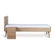 QUAX lovytės priedas (padidinimui iki 70x170 cm) FLOW JUNIOR HONEY ASH