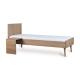 QUAX lovytės priedas (padidinimui iki 70x170 cm) FLOW JUNIOR HONEY ASH