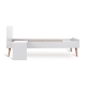 QUAX lovytės priedas (padidinimui iki 70x170 cm) COCOON ICE WHITE