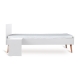 QUAX lovytės priedas (padidinimui iki 70x170 cm) COCOON ICE WHITE