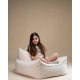 WIGIWAMA vaikiškas sėdmaišis CREAM WHITE BEANBAG