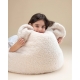 WIGIWAMA vaikiškas sėdmaišis CREAM WHITE BEAR BEANBAG