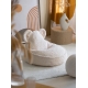 WIGIWAMA vaikiškas sėdmaišis CREAM WHITE BEAR BEANBAG