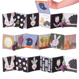 TAF TOYS lavinamoji knyga kūdikiams URBAN GARDEN