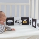 TAF TOYS lavinamoji knygelė kūdikiui SAVANNAH BLACK AND WHITE