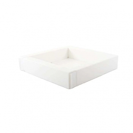 IGLU kamuoliukų baseinas SOFT PLAY WHITE, 130x130 cm