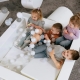 IGLU kamuoliukų baseinas SOFT PLAY WHITE, 130x130 cm