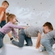 IGLU kamuoliukų baseinas SOFT PLAY WHITE, 130x130 cm