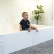 IGLU kamuoliukų baseinas SOFT PLAY LARGE WHITE, 240x240 cm