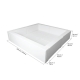 IGLU kamuoliukų baseinas SOFT PLAY LARGE WHITE, 240x240 cm
